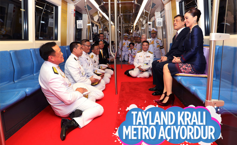 Tayland Kralı Maha Vajiralongkorn, metro istasyonu açılışına katıldı