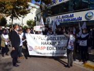 Avcılar Belediyesi önünde eylem