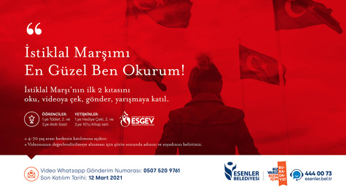 ‘İSTİKLAL MARŞIMI EN GÜZEL BENOKURUM’ DİYENLER YARIŞIYOR!