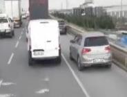 Tır şoförü isyan etti: Emniyet şeridinde ilerleyenleri böyle görüntüledi