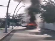 Büyükçekmece’de otomobil yangını