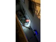 Evi dağıtan çocuklarını sopayla dövdü