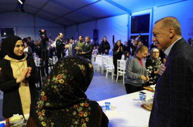 Cumhurbaşkanı Erdoğan Büyükçekmece’de depremzedelerle iftar yaptı