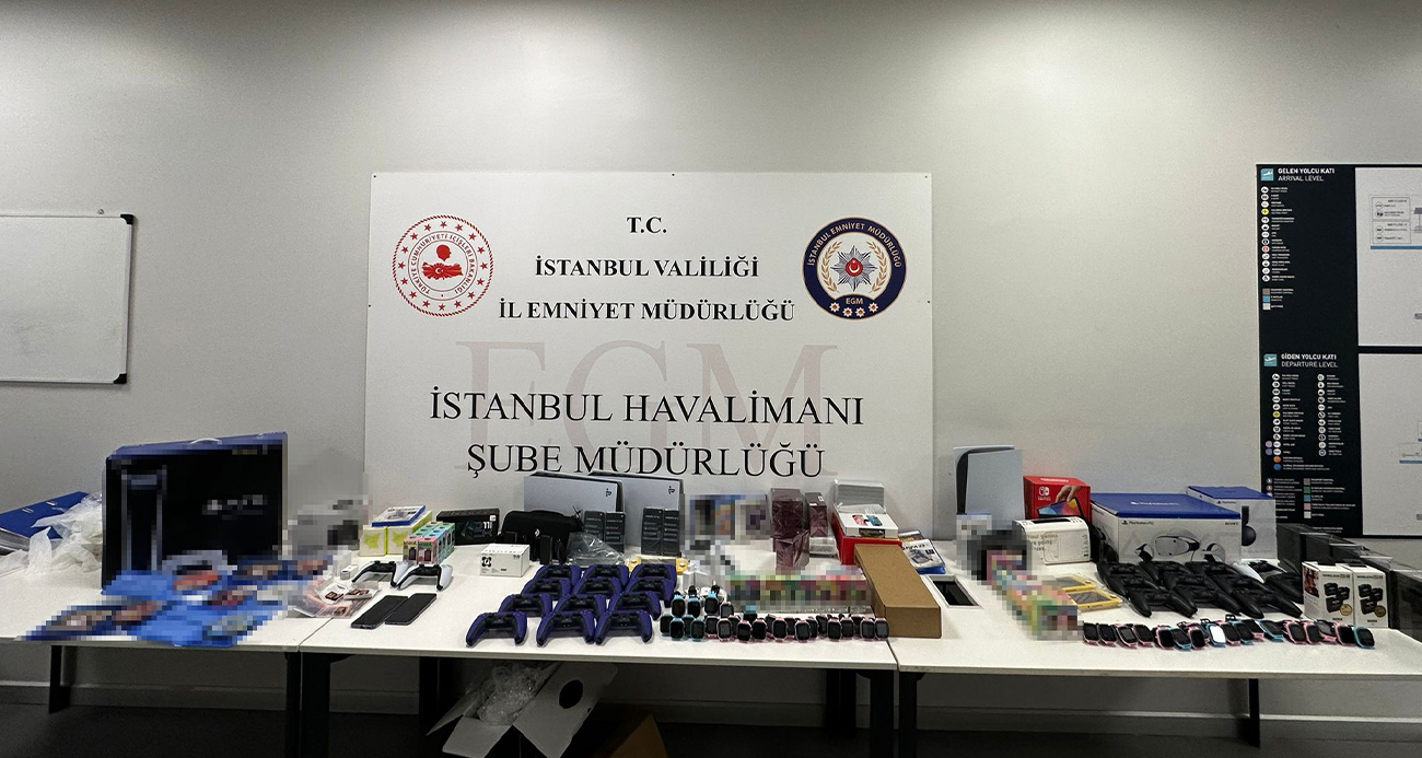 İstanbul Havalimanı’nda 1 milyon lira değerinde kaçakçılık operasyonu